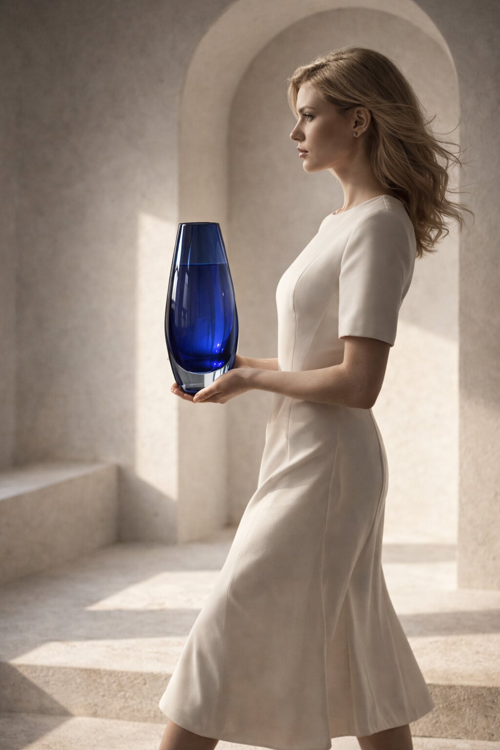 декоративная статуэтка как акцент на консоли