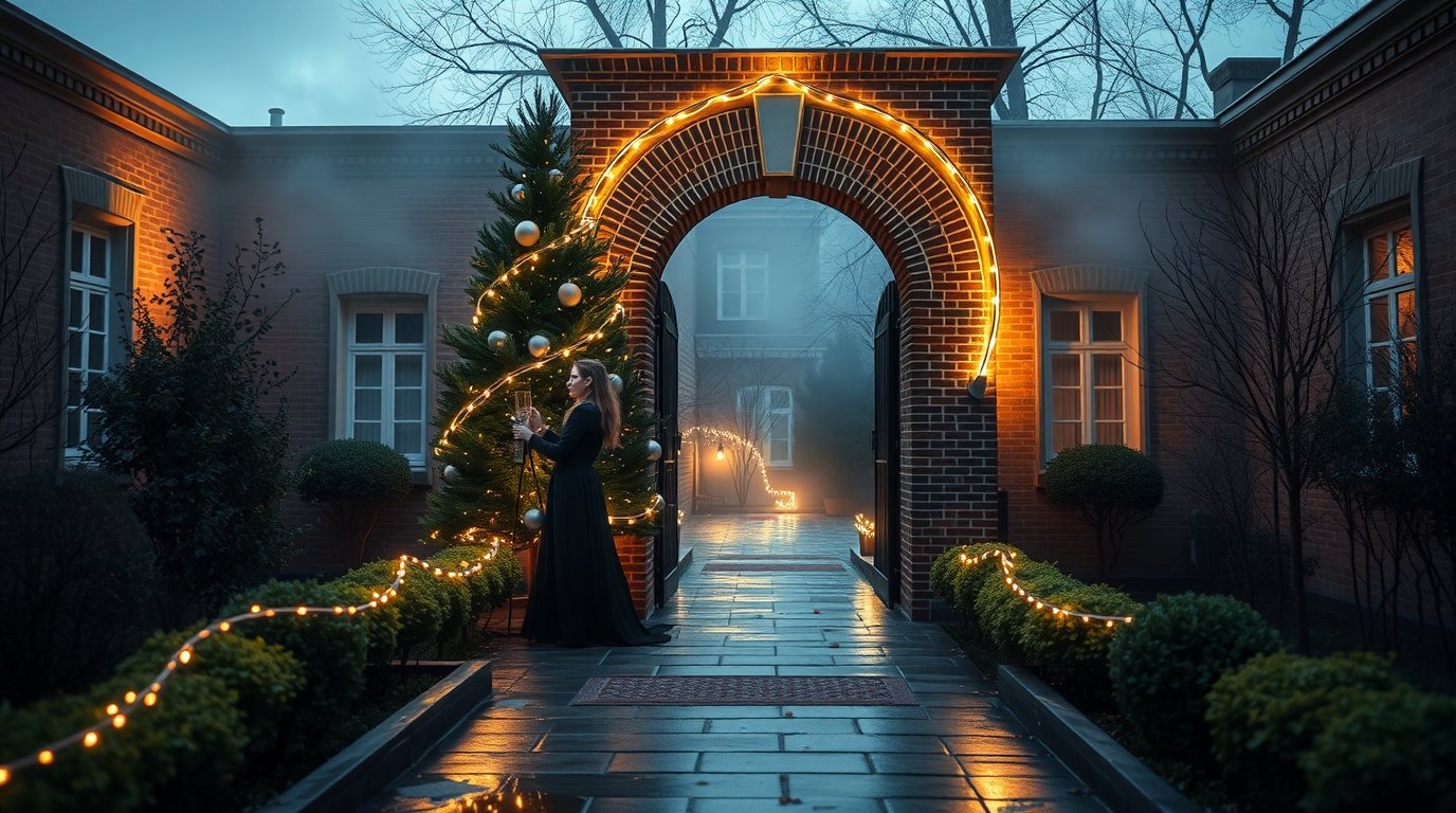 Светящиеся деревья для улицы