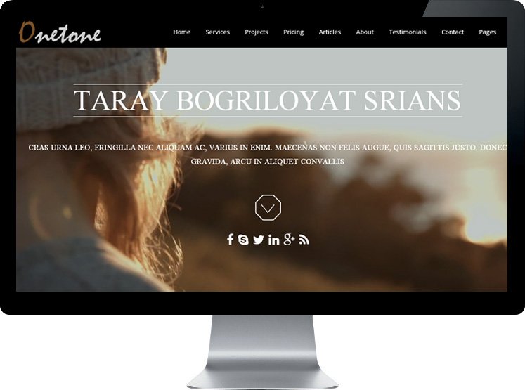 Onetone   - Лучшие Темы Блога WordPress